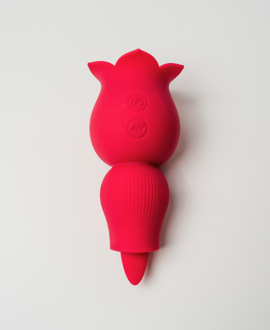 Succhiaclitoride con lingua rosa Rose