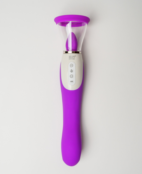 Vibratore con lingua rotante Licky